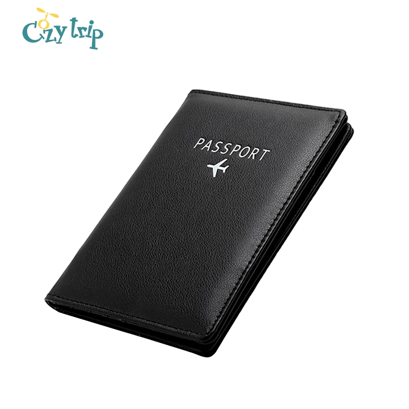RFID Блокировка Обложка для паспорта PU кожаный держатель ПАСПОРТА Путешествия ID