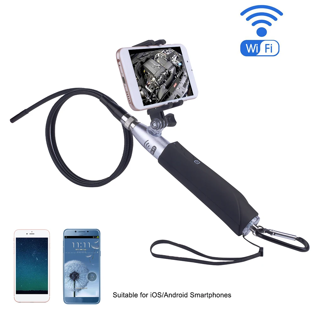 WiFi беспроводной Эндоскоп Встроенный 8 светодиодный водонепроницаемый IP67 с