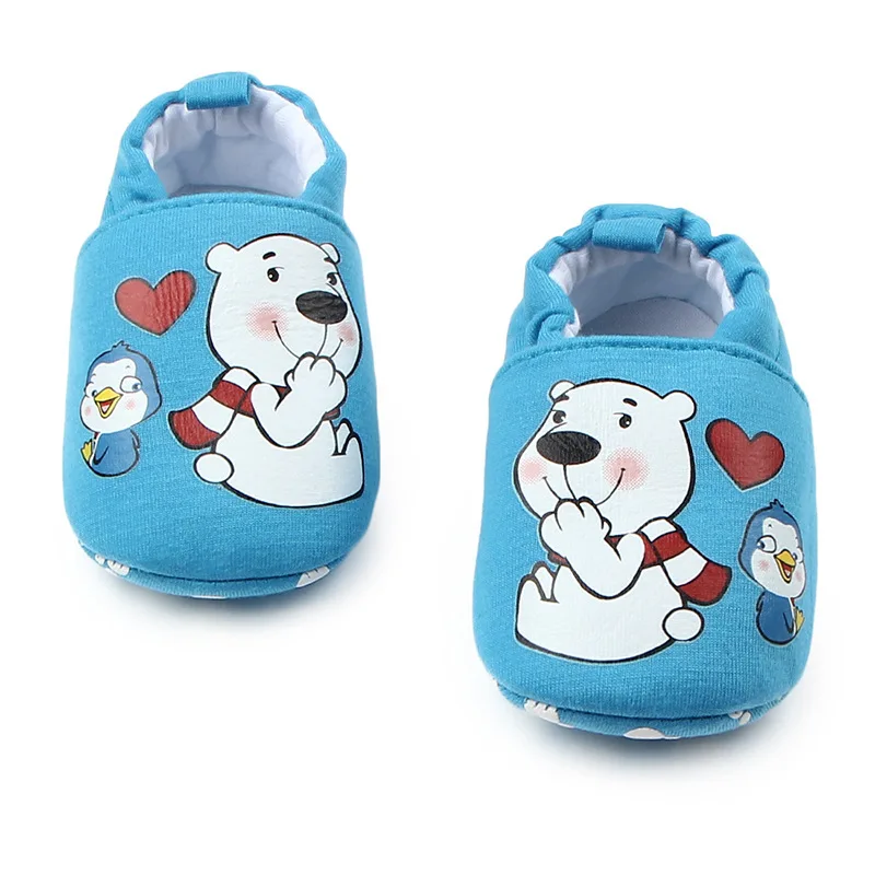 Ботинки для новорожденных мальчиков и девочек разноцветные милые хлопковые