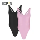 Сексуальные мужские цельное нижнее белье Sissy без рукавов крест-накрест с низким вырезом на спине с высоким разрезом стринги боди, комбинезон, нижнее белье, одежда для сна