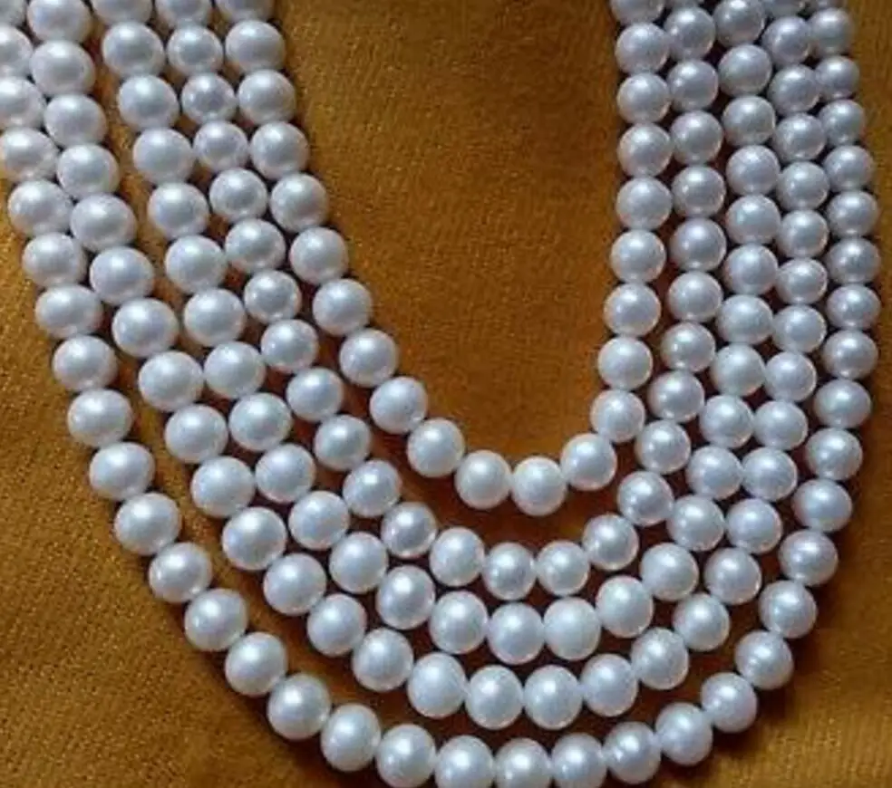 Модные ювелирные изделия Бесплатная доставка AAA 7-8 мм Идеальный Круглый