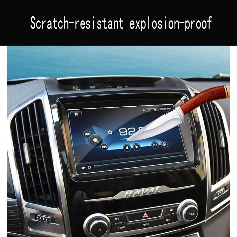 for haval h9 2016 2017 2020 2021 car gps navigation screen protector auto interior tempered glass protective film car accessorie free global shipping