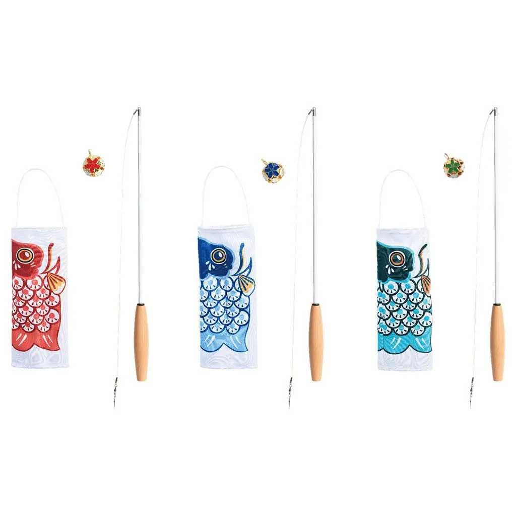 

Durable Cat Teaser Stick Cat Toys Wand Charmer Playing Pet Toy Pet Cat Toys for Pets Exerciser Kittens Training Cat Accessories