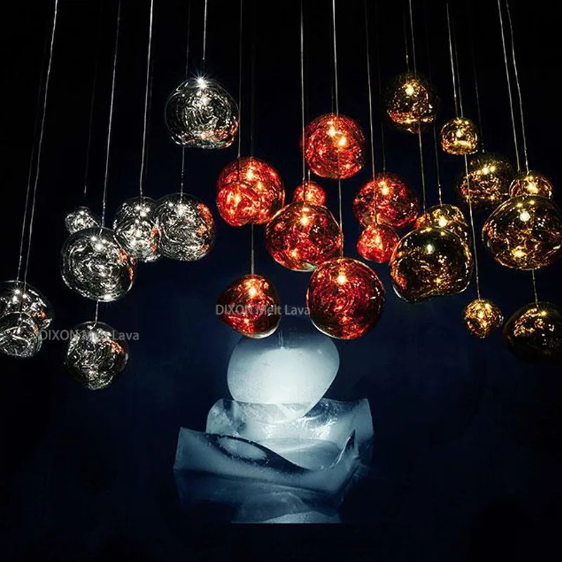 Современные подвесные светильники DIXON Melt Lava стеклянная лава неправильное