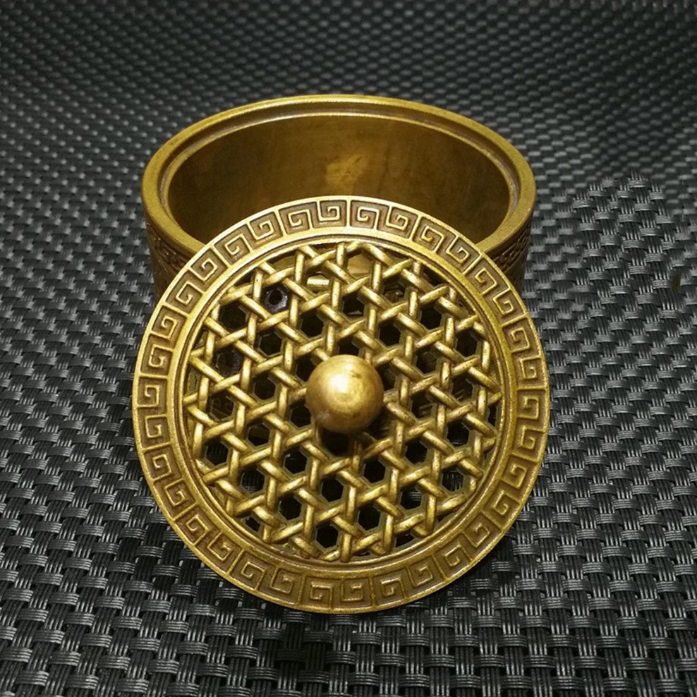 Small brass incense burner Antique Xuande Furnace Brass sandalwood stove Incense for Buddha Pure copper | Дом и сад