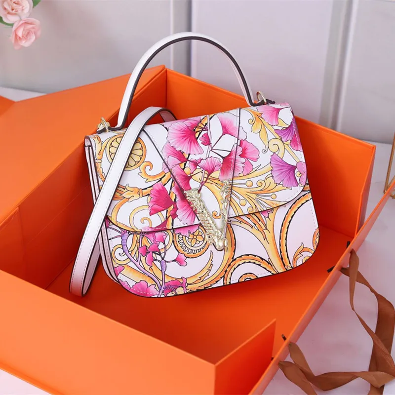 2021New Fashion Famous Luxury Brand Printed Ladies Purse and Handbag High Quality Leather Crossbody Shoulder Bag Grand Sac Femme