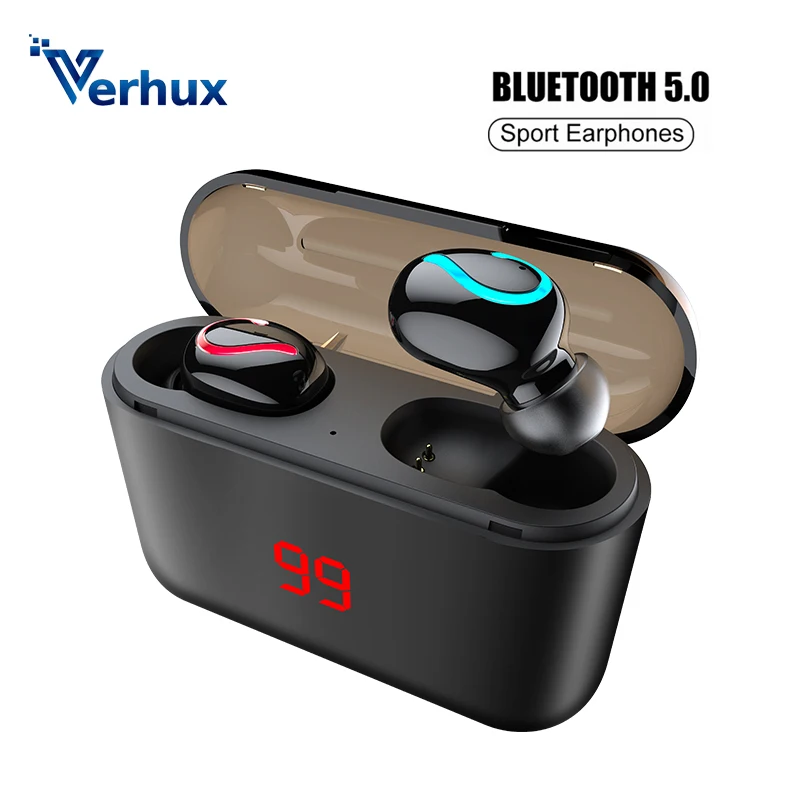 Bluetooth гарнитура с микрофоном спортивные стереонаушники наушники вкладыши HBQ Q32 TWS