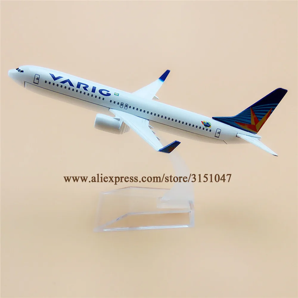 16 см авиамодель самолета из Бразилии VARIG Боинг 737 B737 авиакомпании модель