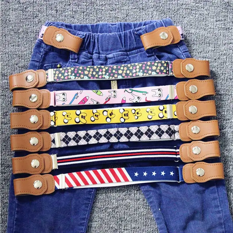 Модный Эластичный детский ремень с пряжкой поясной Детские аксессуары