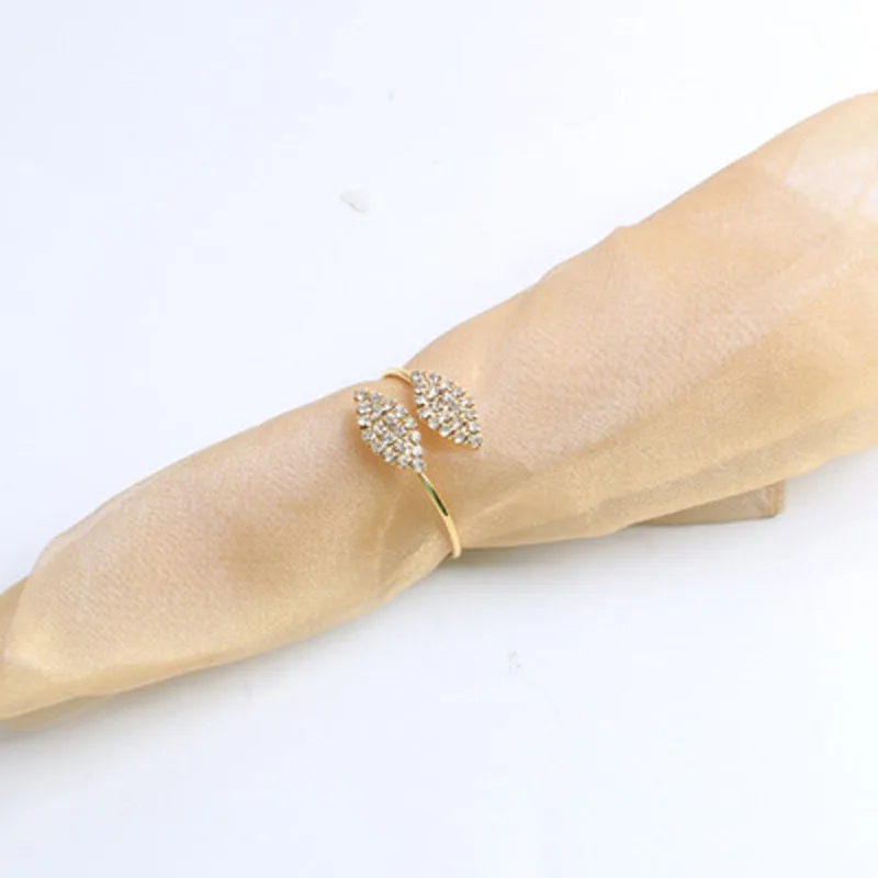 10 шт./лот кольцо для салфеток с кристаллами и жемчугом/держатель украшение