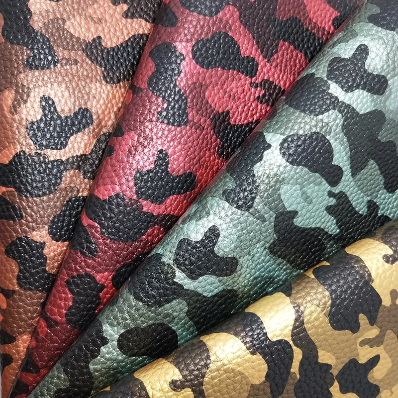 1 шт 21х29см синтетический Letaher напечатанный военный зерна PU кожа для изготовления