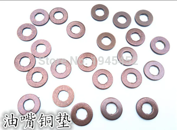 Бесплатная доставка! Медная Подушка форсунки инжектора, для форсунки инжектора Bossch 120, медная Подушка уплотнения