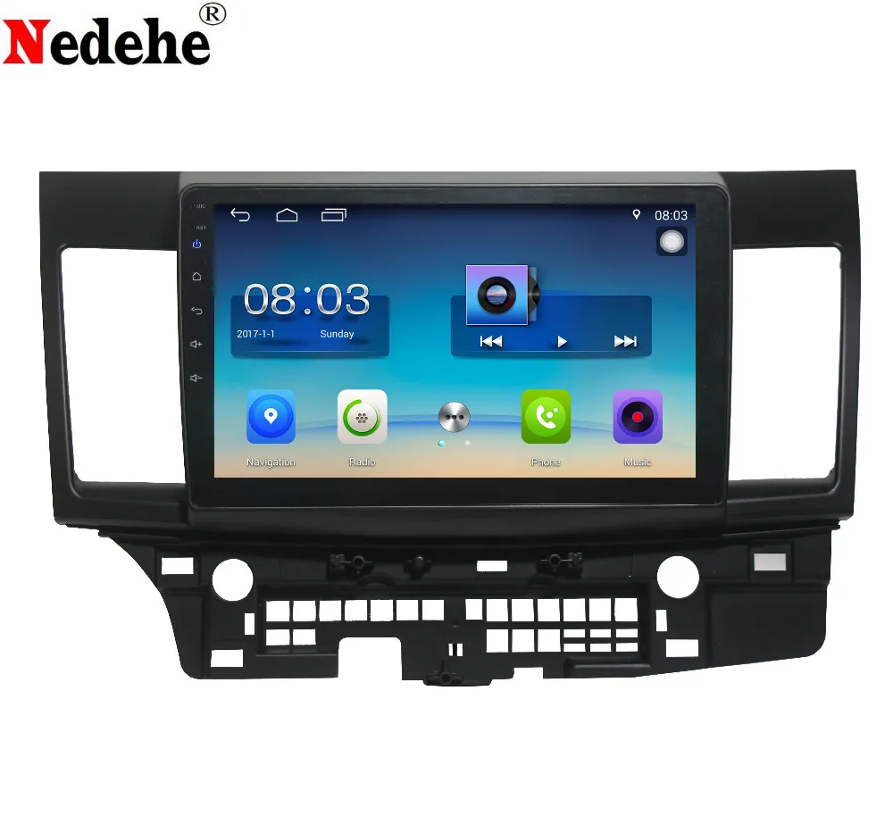 Nedehe 2 Гб ОЗУ 32 ПЗУ Android 8 1 автомобильный DVD GPS навигатор для MITSUBISHI LANCER 2008 2015