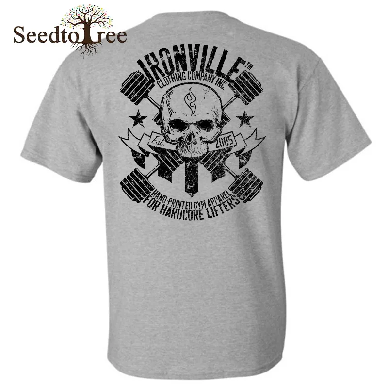 

Skull Print Pattern Casual Men's T-shirt Short Sleeve Round Neck Tees