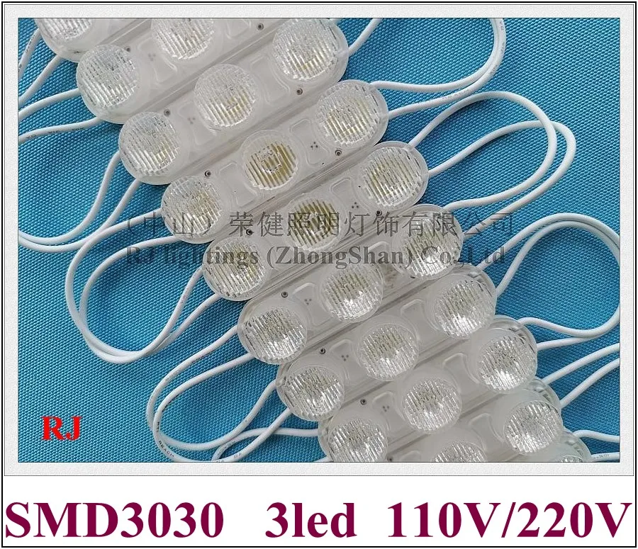 AC110V / AC220V Вход светодиодный светильник Модуль 62 мм * 18 SMD 3030 3 2W 240lm IP65