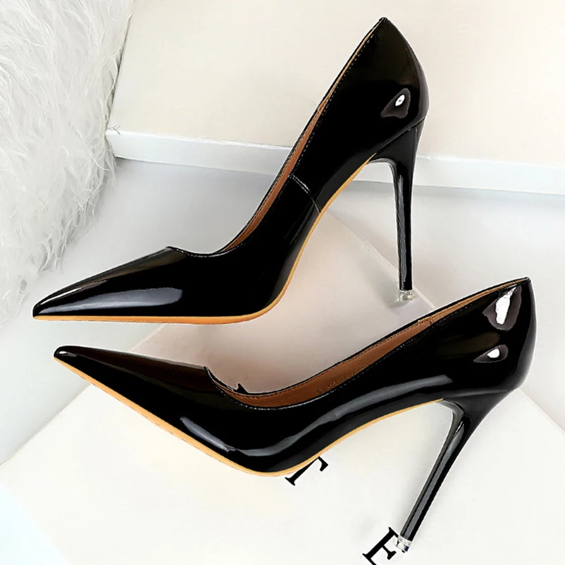 2020 женское Фетиш 10 5 см Свадебные туфли на высоком каблуке женские туфли-лодочки с