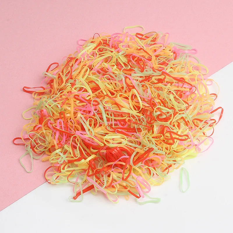 Резинки для волос одноразовые девочек модные разноцветные маленькие шт./упак.