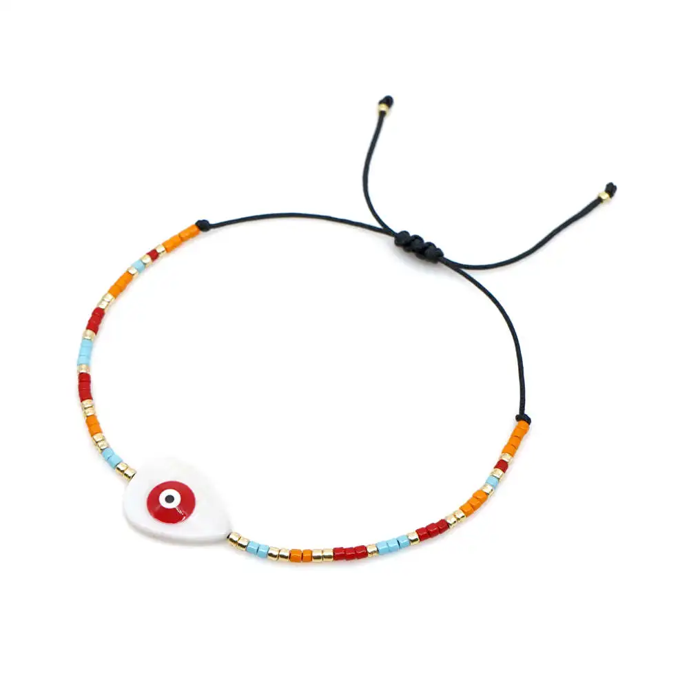 Go2boho MIYUKI Evil Eye браслеты Fatima ручной браслет женские крест Pulsera Mujer Boho шикарные летние пляжные ювелирные изделия со звездами Bijoux