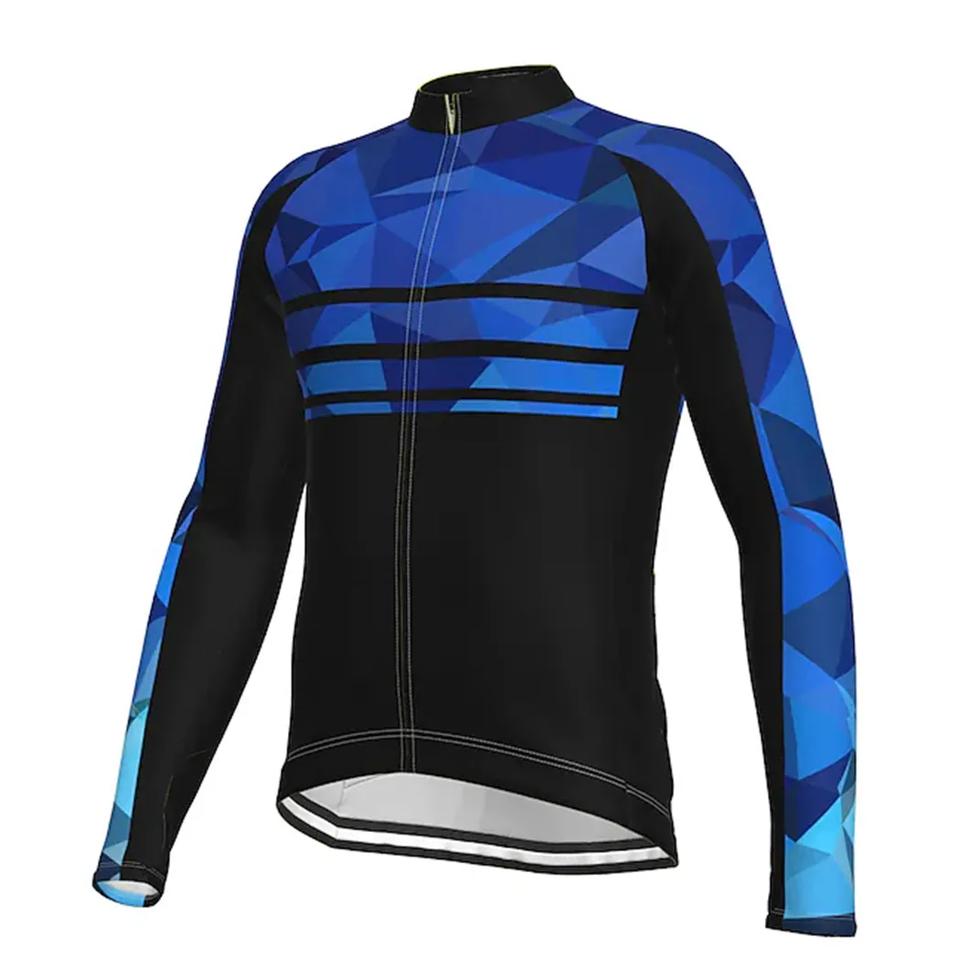 

Bike Jersey Road Mountain Quick Dry Sports Clothing Cycling Jersey Breathable Back Pocket MTB Long Sleeve 100% Polyester Men