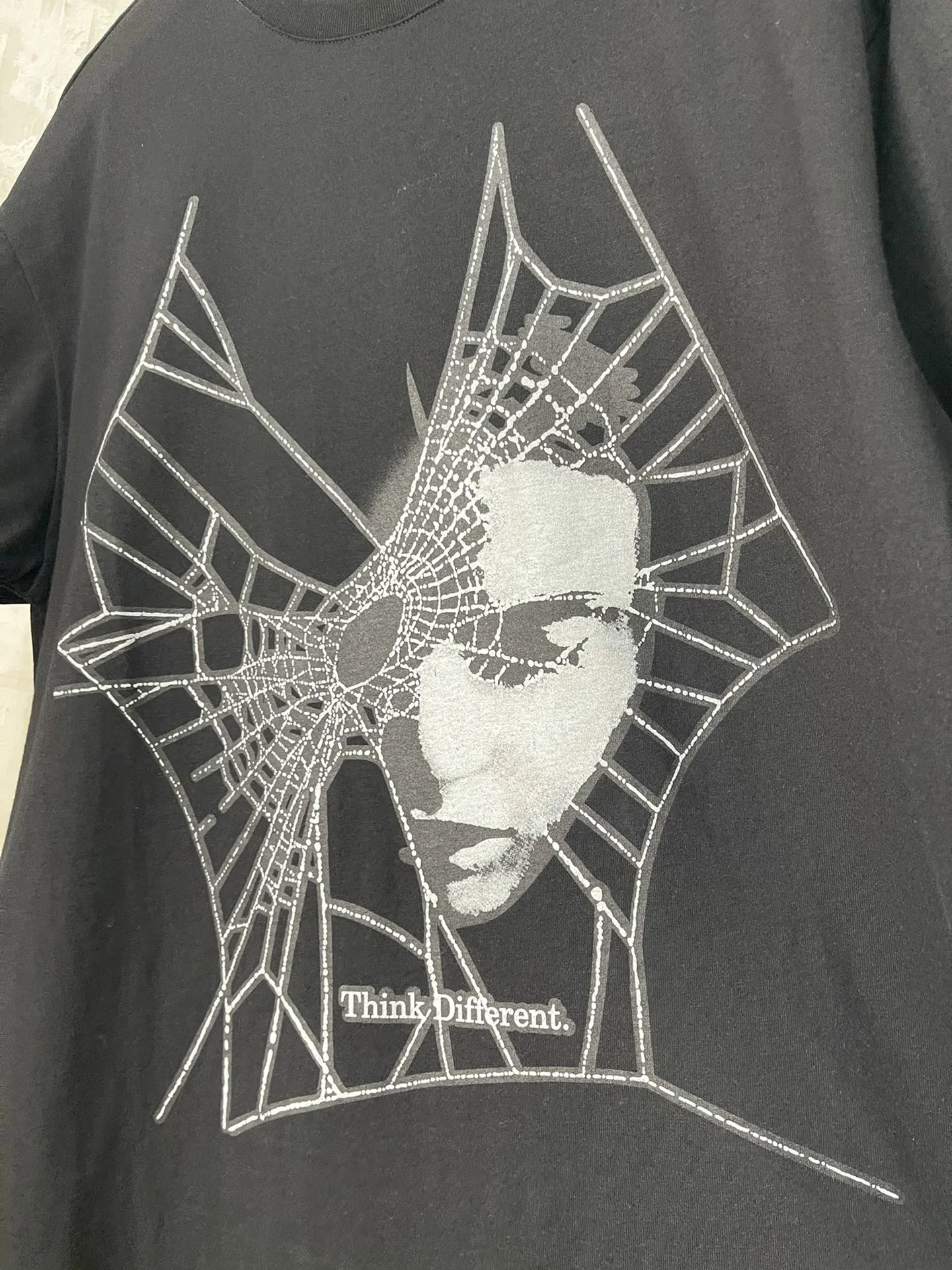 

RHUDE Tee Men Women High Quality Thinking Logic Diagram Print Rhude T-shirt Back RH Triangle Mark Tops Oversize Short Sleeve