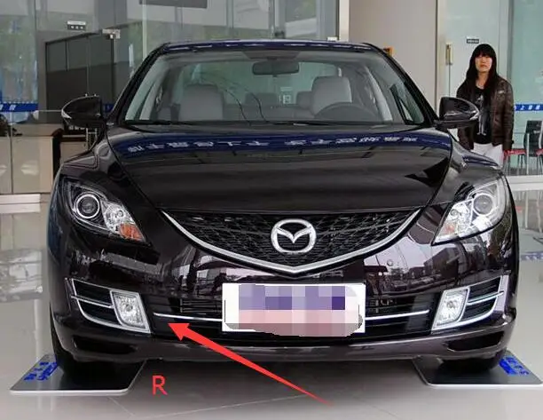 R side Детали кузова противотуманная фара крышка для Mazda 6 2008-2012 - Цвет: R side
