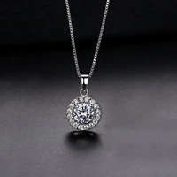 hot selling women jewelry neck chain fashion shiny zircon necklace for ladies gift