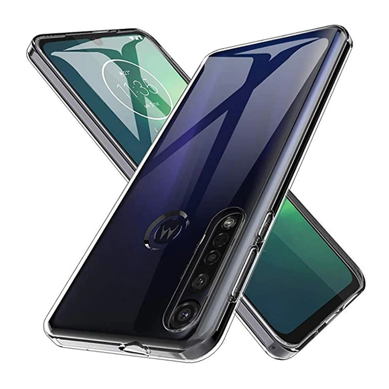 

Luxury Clear Phone Case Covers for Motorola G8 Play Plus Power Lite Soft Silicone Transparent Moto G8Play G8Plus G8Power Gel TPU