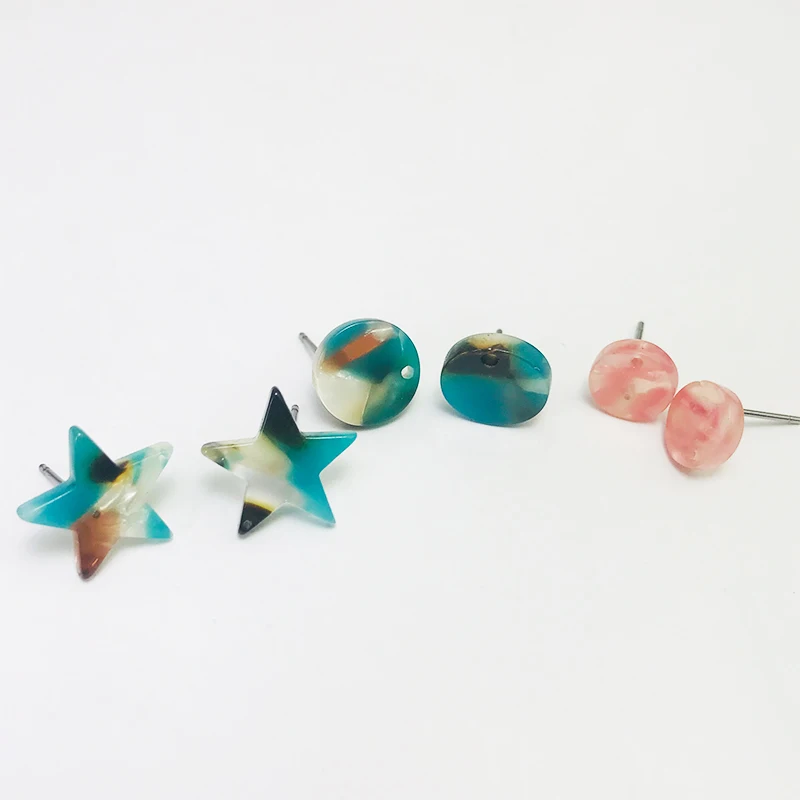 M & G Модные Акриловые серьги со звездами набор креативных круглых сережек с