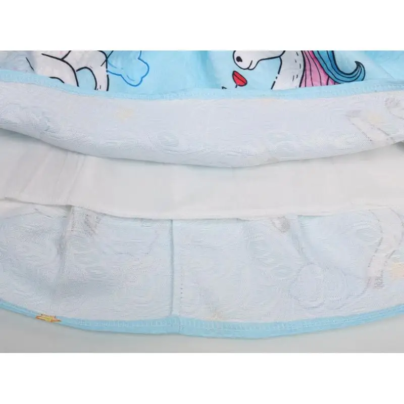 Летнее платье принцессы для девочек милое детское розовое с мультяшным