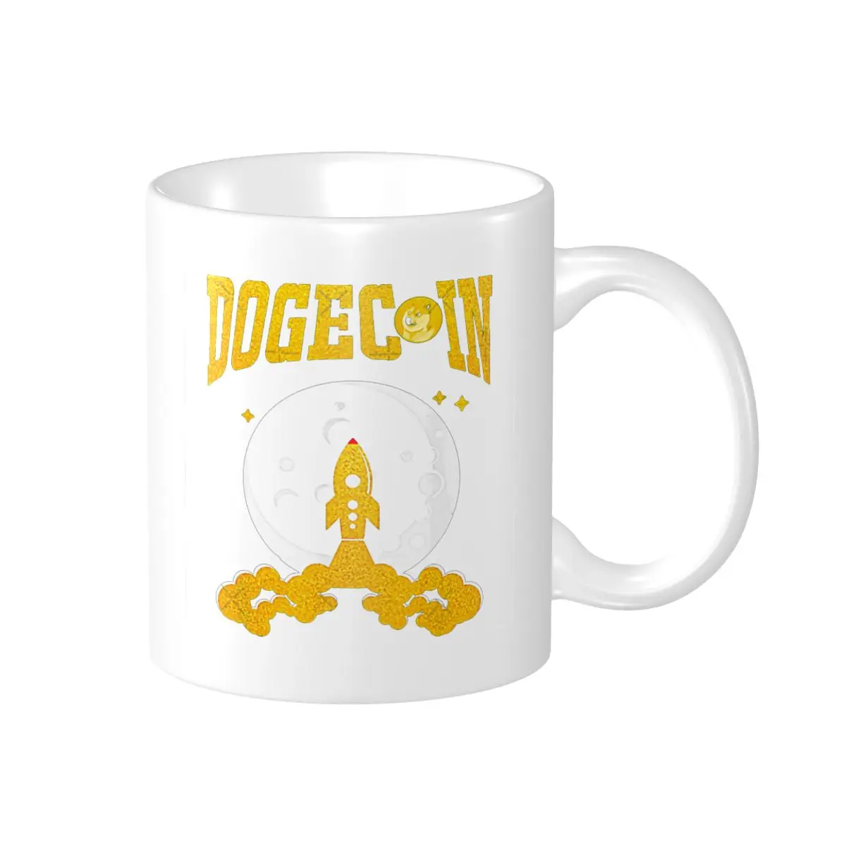 

Promo Dogecoin To The Moon (4) Mugs Graphic Vintage Cups CUPS Print Humor Graphic R376 multi-function cups