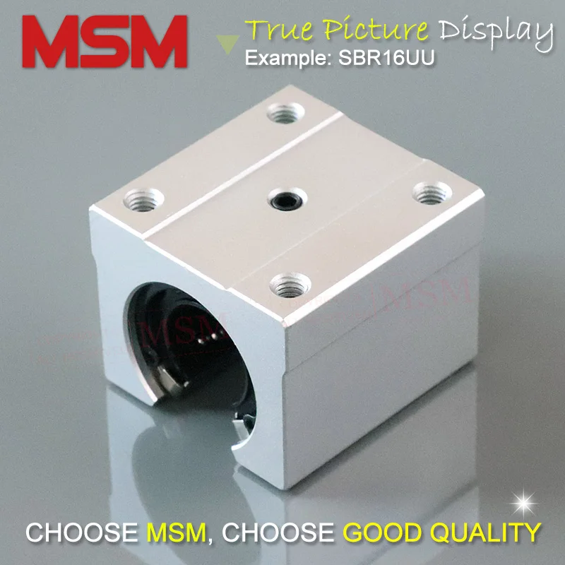 2 шт. MSM линейные подшипники SBR16UU SBR20UU SBR25UU SBR30UU/SME16UU SME20UU SME25UU SME30UU скользящий блок SBS