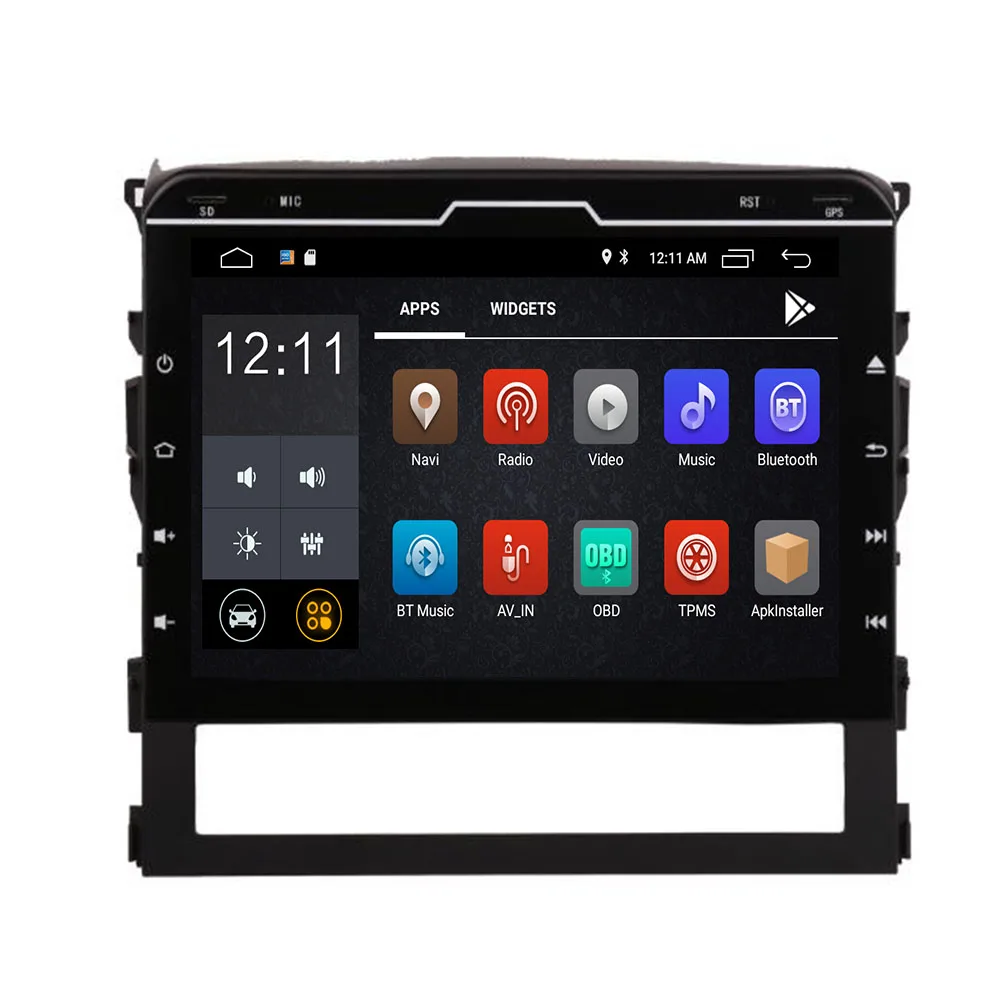 Автомагнитола 2 din 10 дюйма Android для Toyota Land Cruiser 200 LC200 LC GX 2016-19 DVD-плеер GPS-навигация