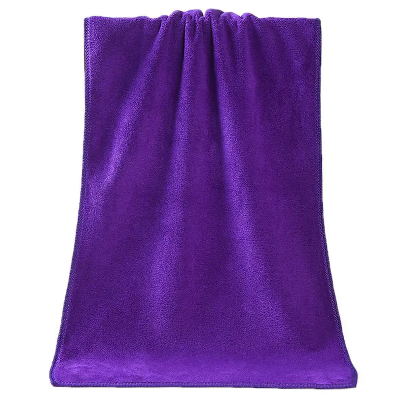 Purple 1 шт., полотенце для купания, впитывающее сверхтонкое волокно, мягкое удобное банное полотенце, плотный хорошо впитывающий антибактериальные полотенца, горячая HH4 - Цвет: Purple