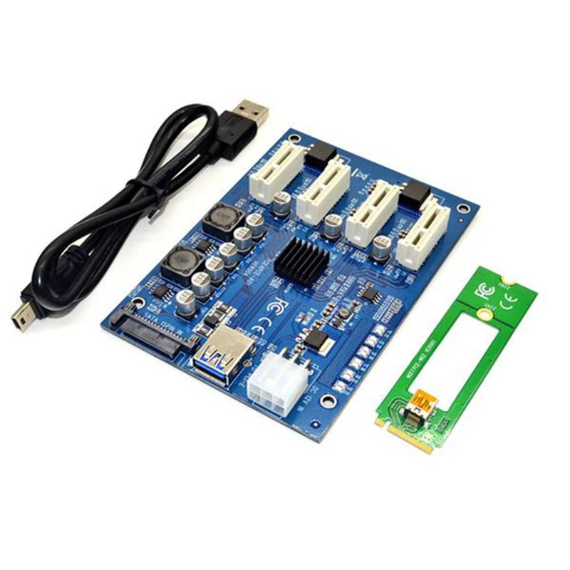 M.2 NGFF PCIE PCI Express Райзер-адаптер 4 слота PCI-E | Компьютеры и офис