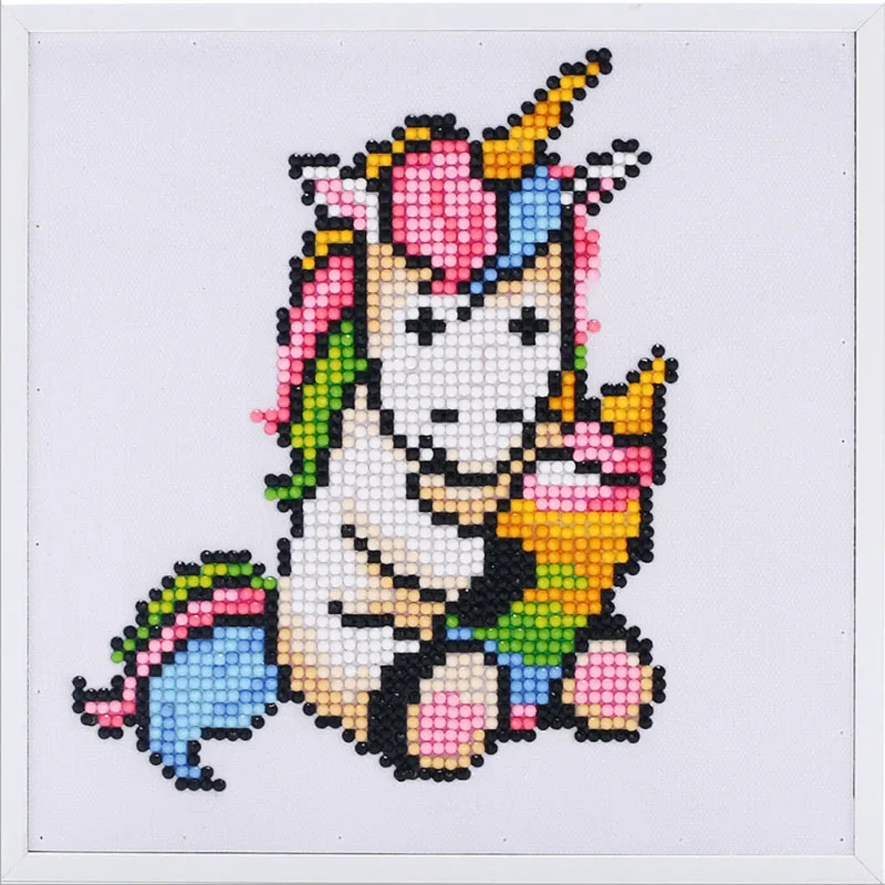 Рождественский подарок алмазная 5D картина сделай сам милые животные единорог
