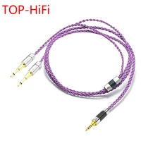 top hifi 7n occ silver plated headphone replacement upgrade cable for oppo pm 1 pm 2 he1000 400s 560 d477 hd497 hd212 pro