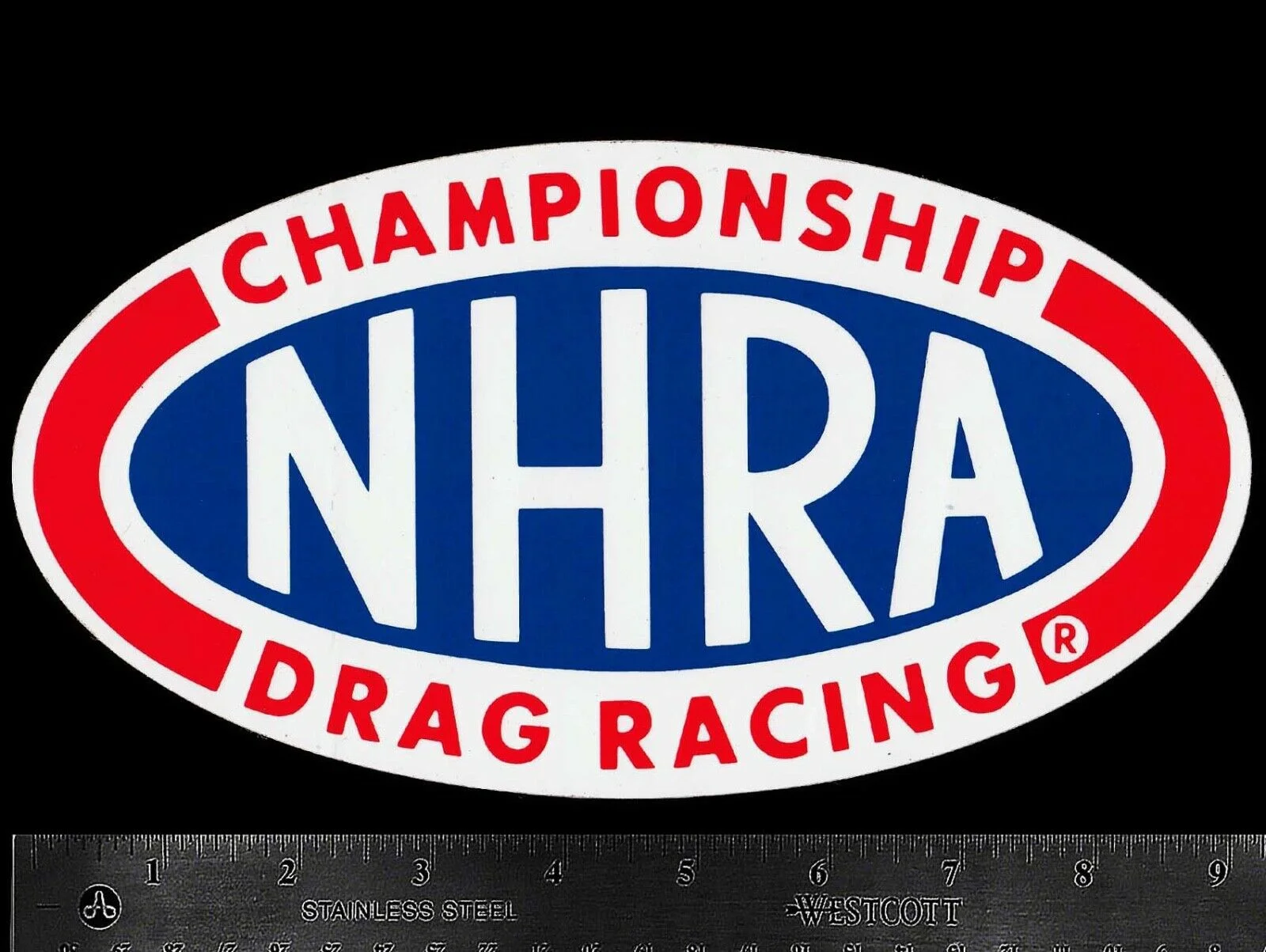 

For x2 NHRA National Hot Rod Association Drag Racing - Original Vintage Decal/Sticker L