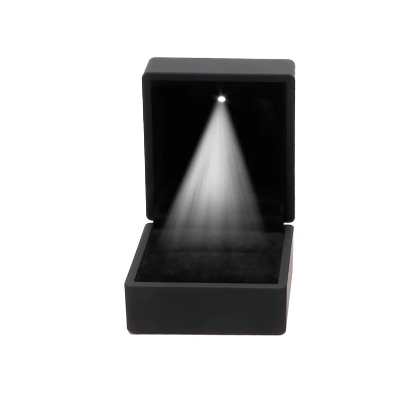 

LED Lighted Earring Ring Gift Box Wedding Engagement Ring Jewelry Display New R2LE