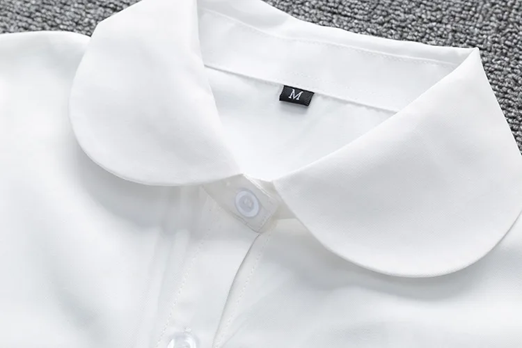 

Unisex Women Men White Blouses Shirt for JK School Uniform Long sleeve Plus size Top XS-XXXXXL