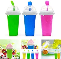 quick frozen smoothies slushy ice cream maker milk shake maker cooling cup squeeze cups mug diy homemade freeze drinks