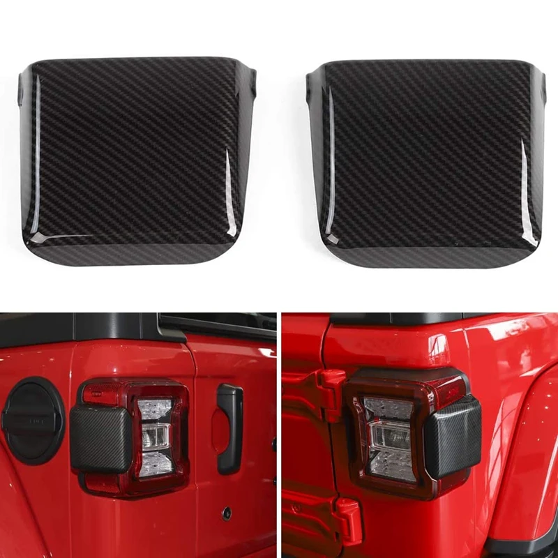 

Car Tail Light Rear Lamp Decoration Cover Trim Stickers for Jeep Wrangler JL JLU 2018-2020