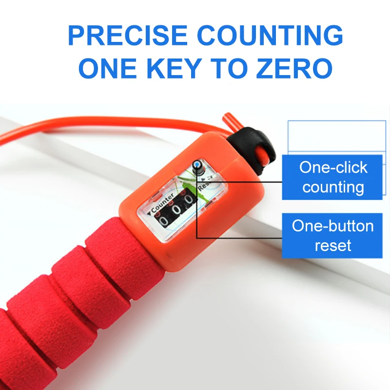 

Skipping Pattern Rope Professional Sponge Electronic Counting Rope Portable Wear-ressistant Rope Physical Fitness Exercise Rope