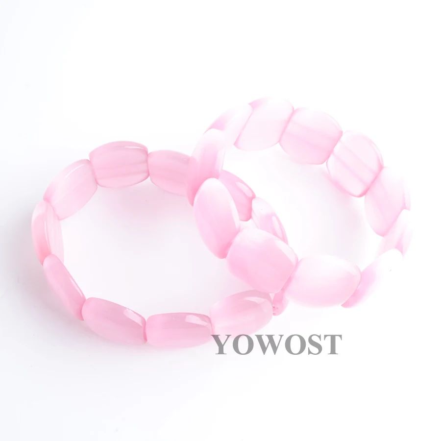 YOWOST новинка модные ювелирные изделия розовый опал драгоценный камень 20x16x6 мм