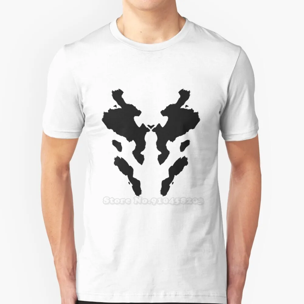 Футболка Rorschach Watchmen с коротким рукавом мужские Модные летние топы 100% хлопок