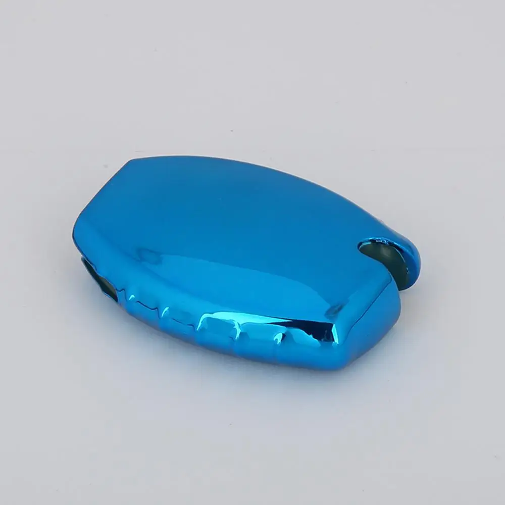 

80%HOT Bright Blue Stylish Soft TPU Anti-dust Key Fob Cover Protective Case for Benz
