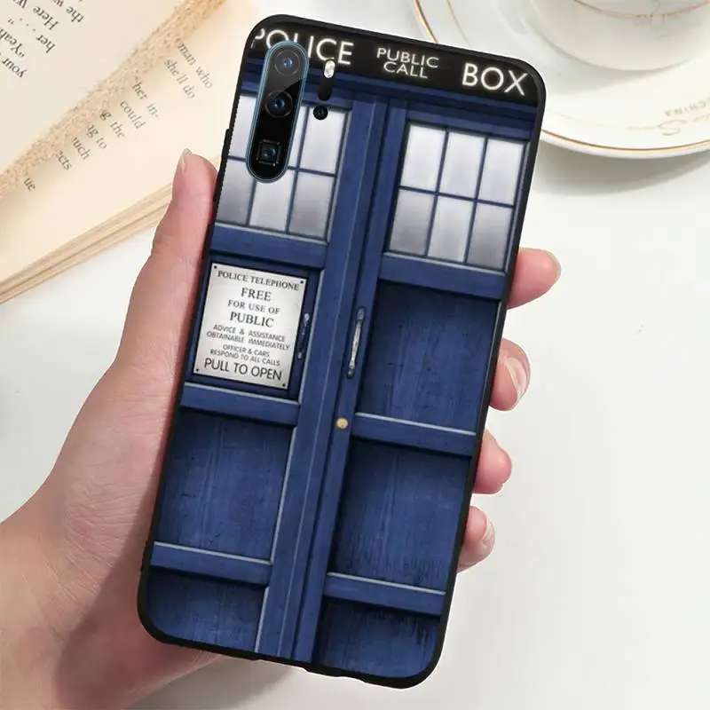 

Tardis Box Doctor Who Phone Case For Huawei P20 P30 P40 lite Pro P Smart 2019 Mate 10 20 Lite Pro Nova 5t