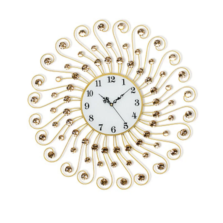 Очень большие металлические настенные часы современный дизайн в скандинавском