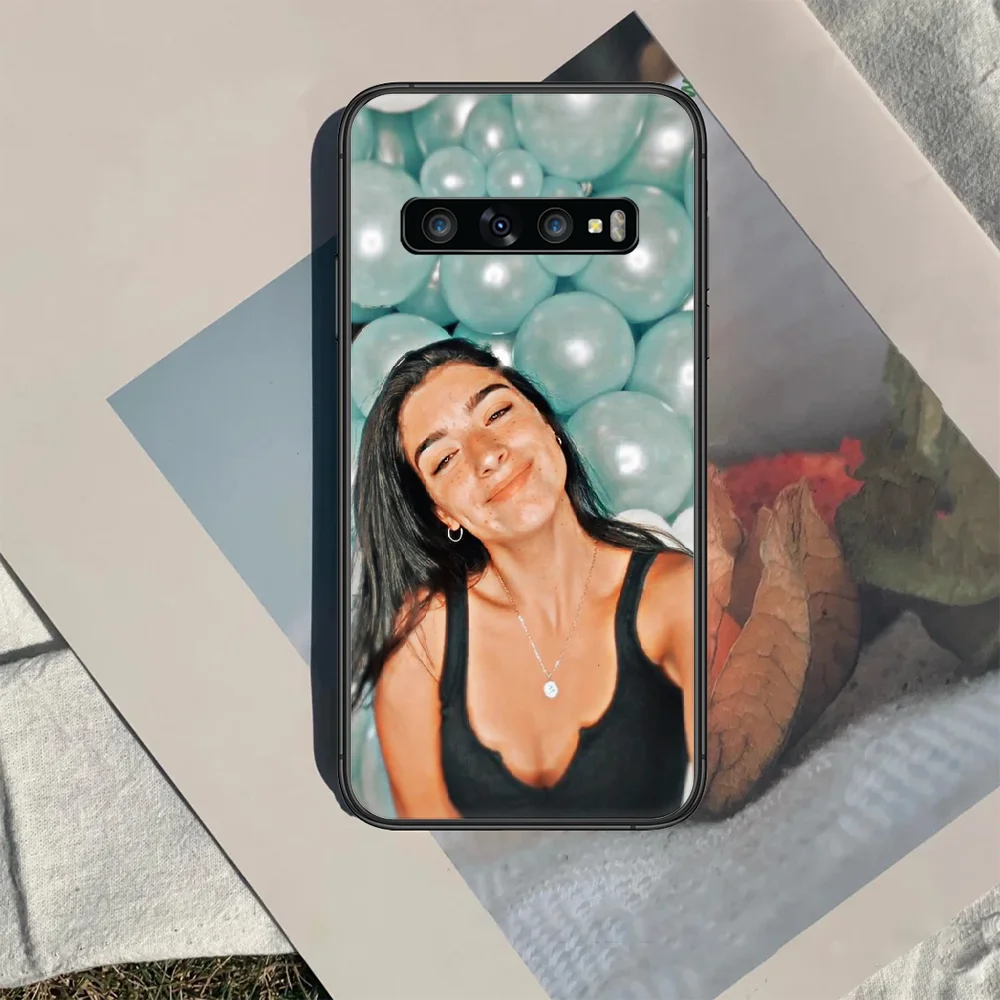 

dixie damelio Phone Case Cover Hull For Samsung Galaxy S 7 8 9 10 e 20 FE edge uitra plus Note 9 10 20 black Coque Painting