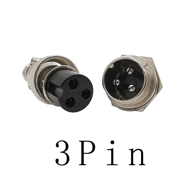 2Pin 3Pin 4Pin 5Pin 6-контактный переходник с внутренней GX12 штекер + Женский Разъем 12 мм