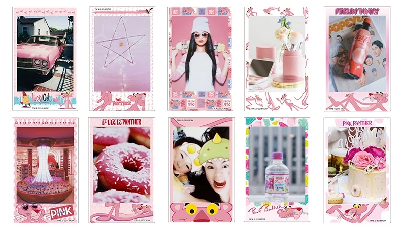 Пленка Fujifilm Instax Mini 10 100 листов 11 8 9 розовая пленка Пантеры для Fuji 7s 25 26 70 90